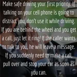Personal Personal Injury Lawyer- Cell Phone Safe Driving Tip