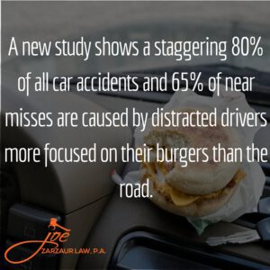 Personal Personal Injury Lawyer- Driving While Eating Statstics
